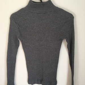Grey turtle neck